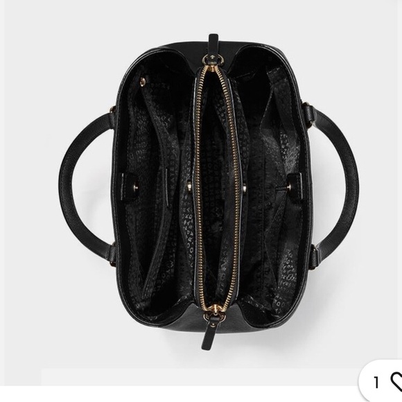 KATE SPADE Black Laurel Way Evangelie Satchel Crossbody Bag - Picture 5 of 9